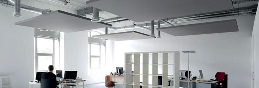 Panneau acoustiques dans des bureaux